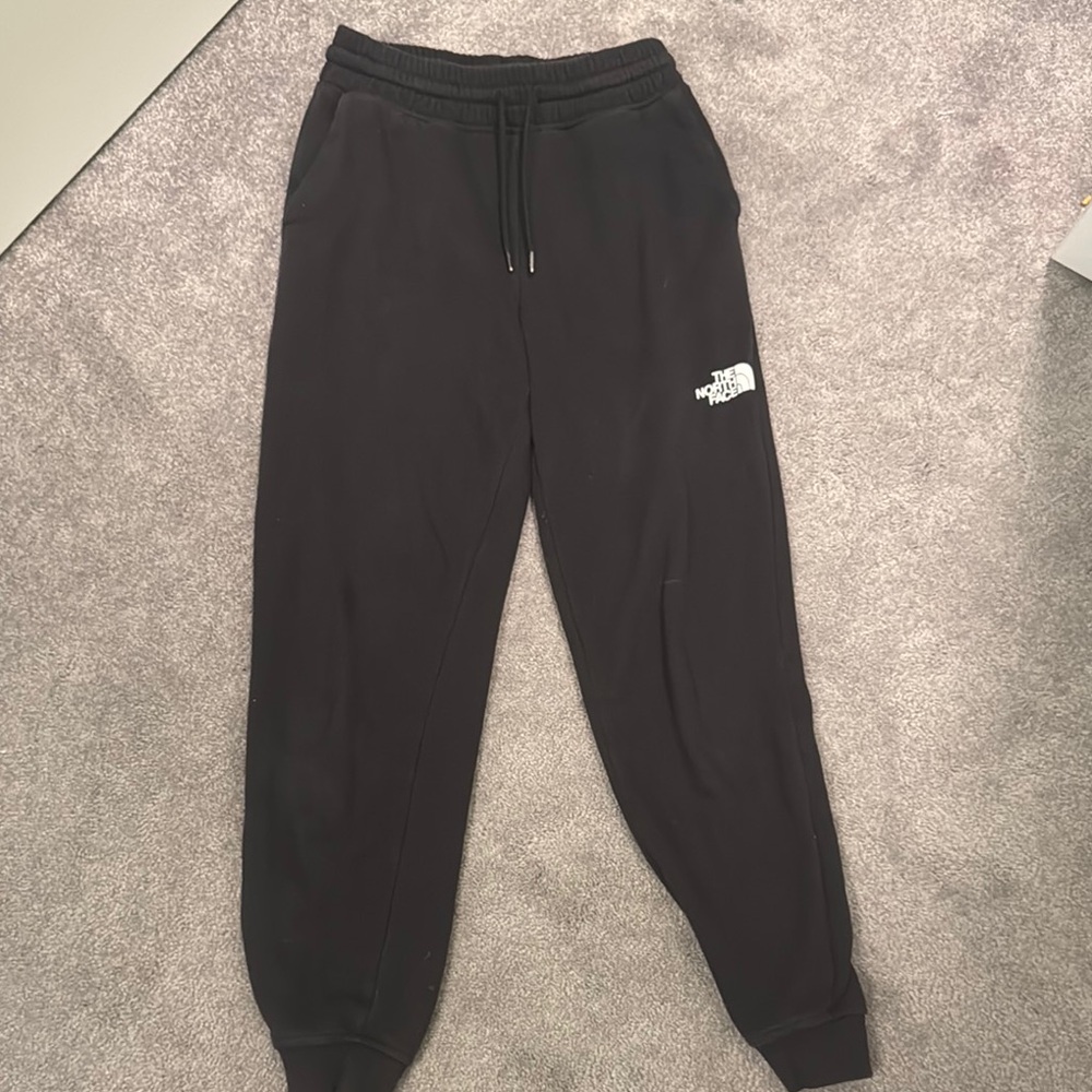 The North Face Black Track Pants with Elastic Cuffs